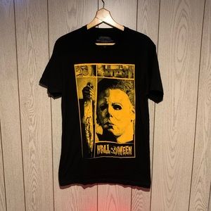 Halloween Michael Myers Black Yellow Shirt Men’s Medium